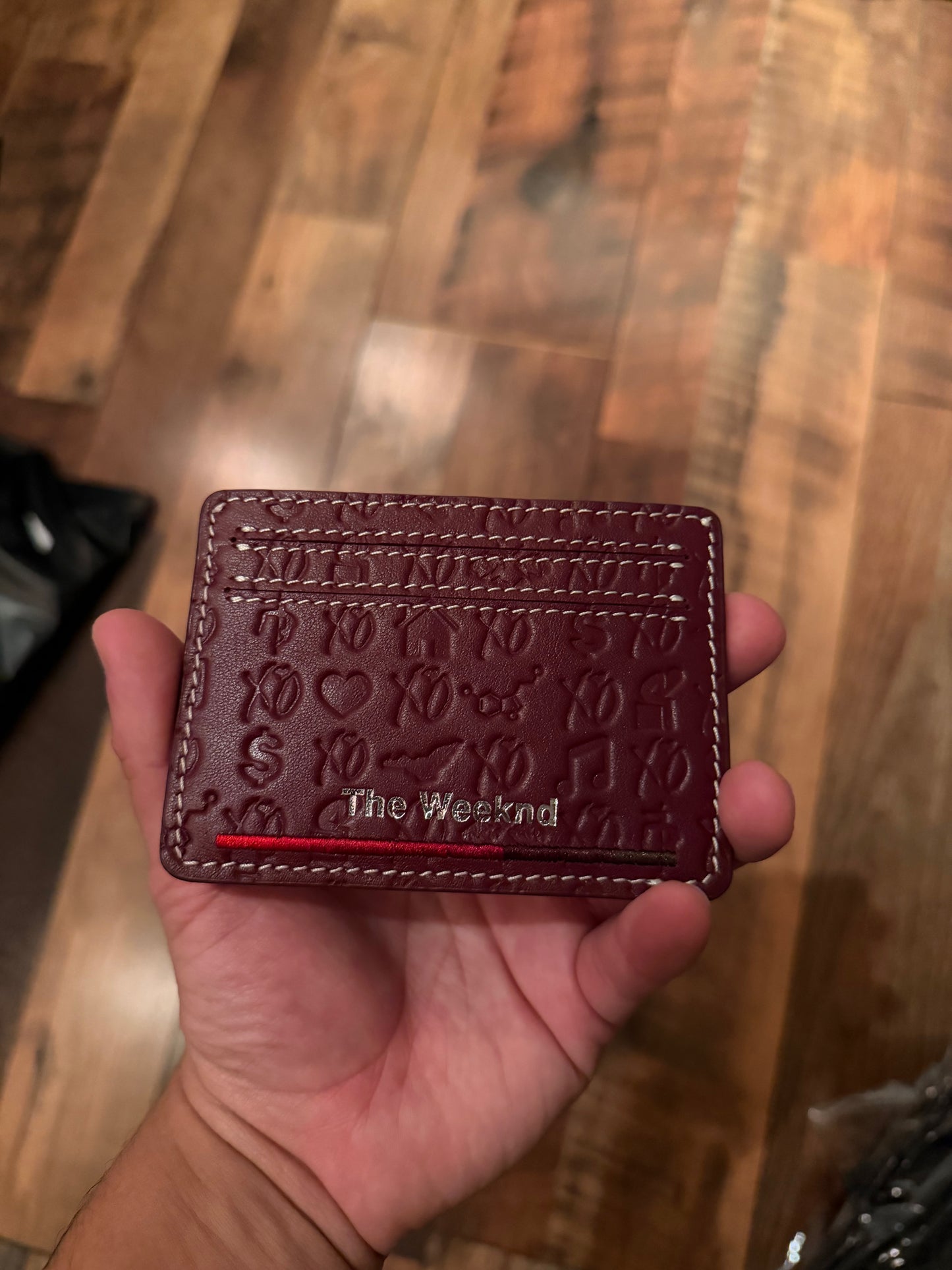 Echoes of Silence (embossed) cardholder sample